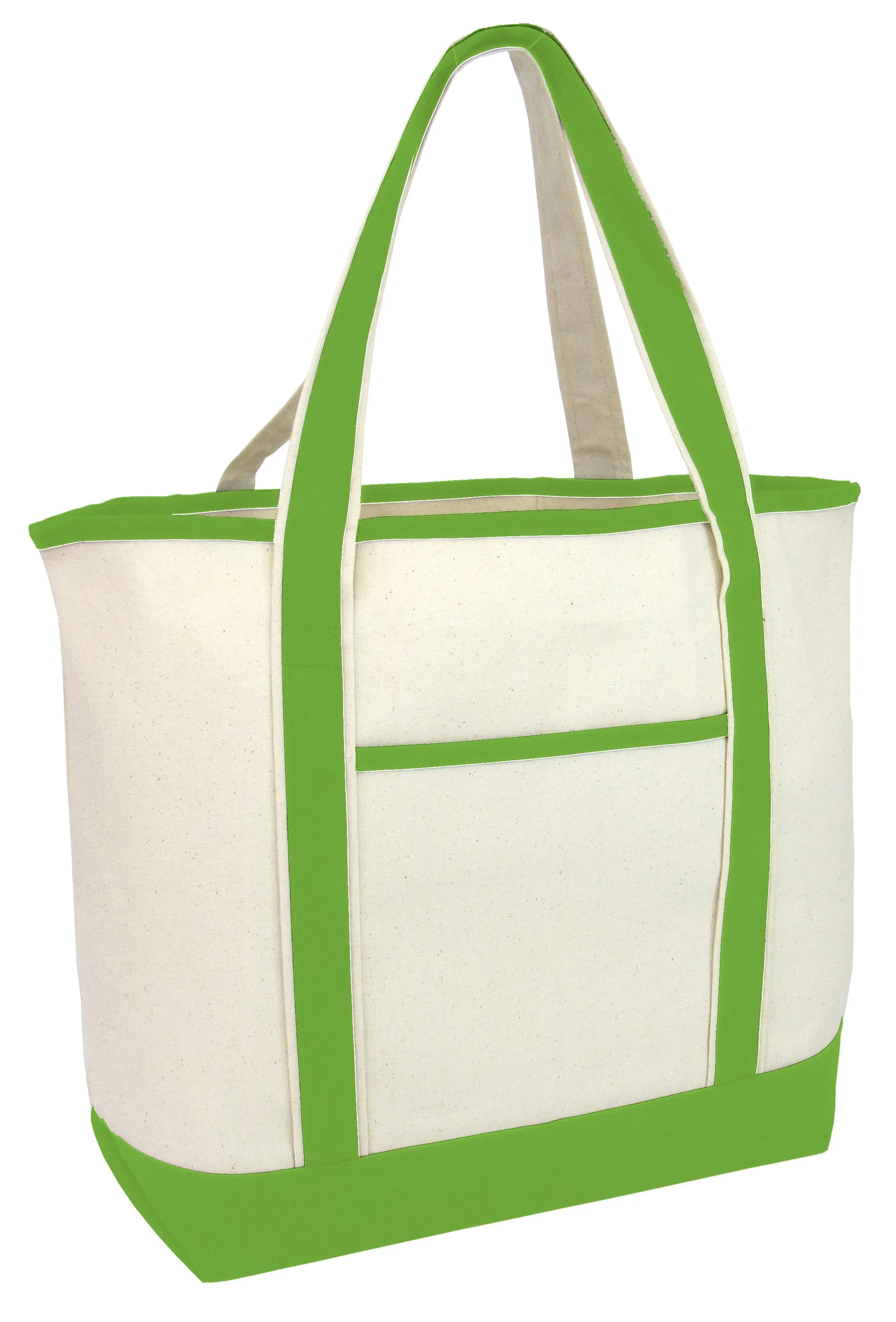 12 ct Jumbo Size Heavy Canvas Deluxe Tote Bag - By Dozen - Alternative Colors