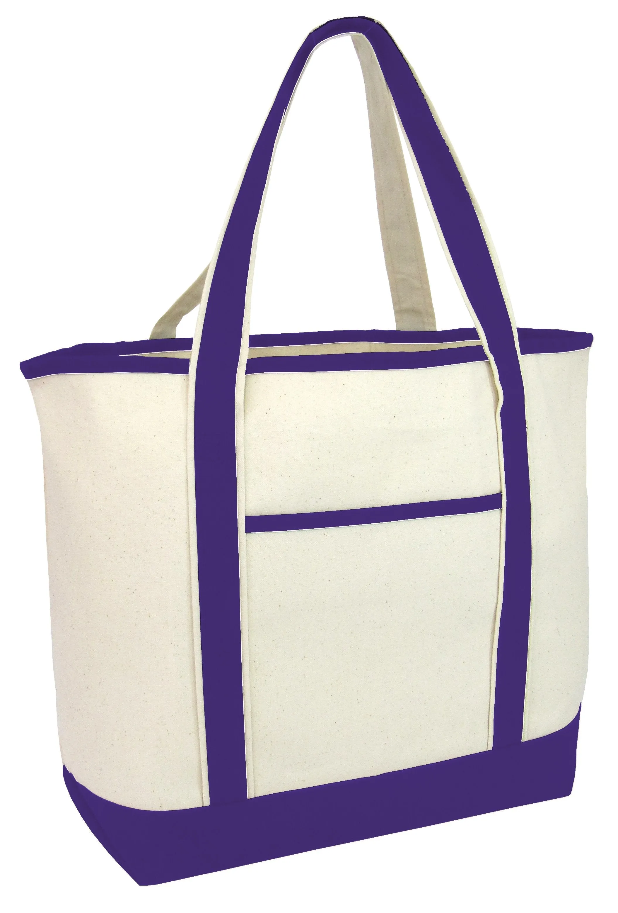 12 ct Jumbo Size Heavy Canvas Deluxe Tote Bag - By Dozen - Alternative Colors