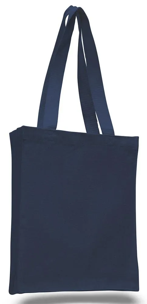 144 ct Affordable Canvas Tote Bag / Book Bag with Gusset - By Case