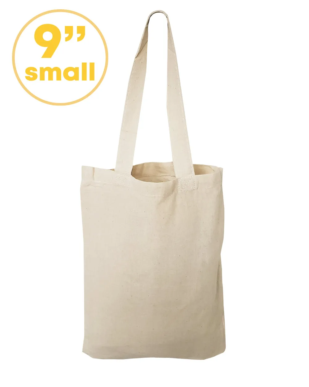 360 ct SMALL Cotton 9" Tote Bag / Favor Gift Bags - By Case