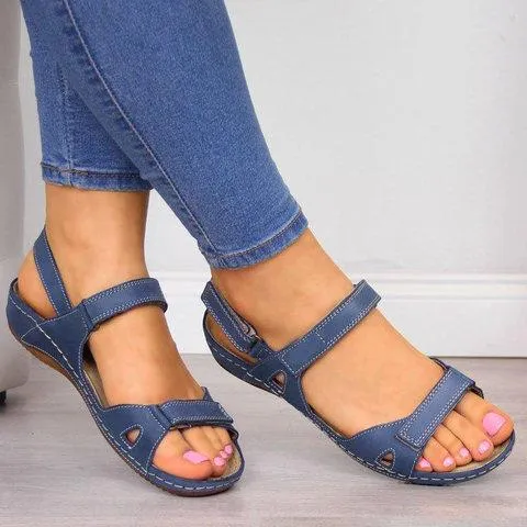 Ankle strap sandals comfy walking sandals open toe