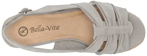 Bella Vita Women's Cheerful Wedge Sandal, Natural Linen Print, 10 X-Wide