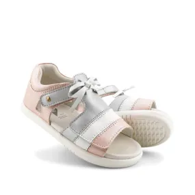 Bobux IW Iwalk Mirror Seashell Pink 633432 Girls Open Toed Sandal