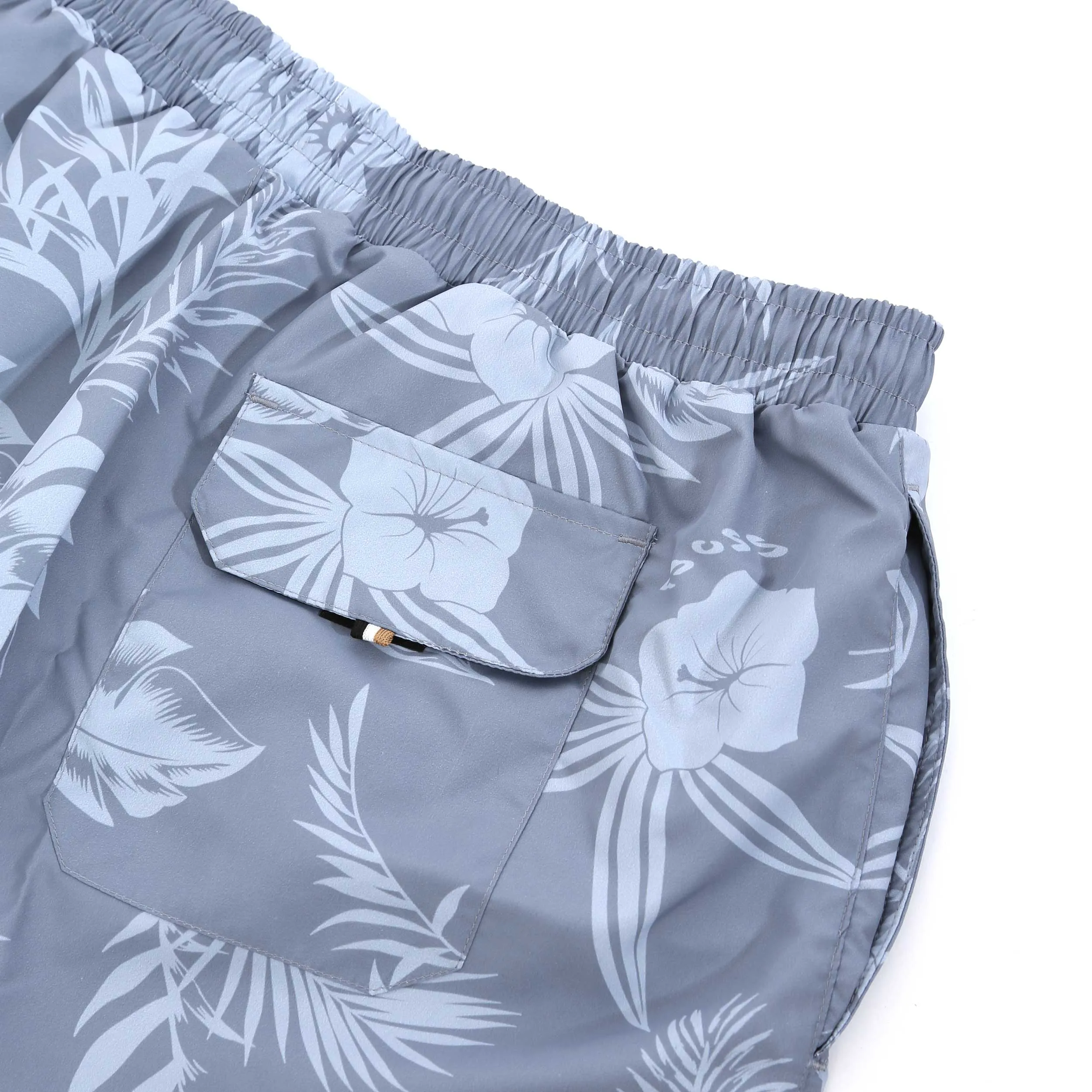 BOSS Reev Swim Short in Silver