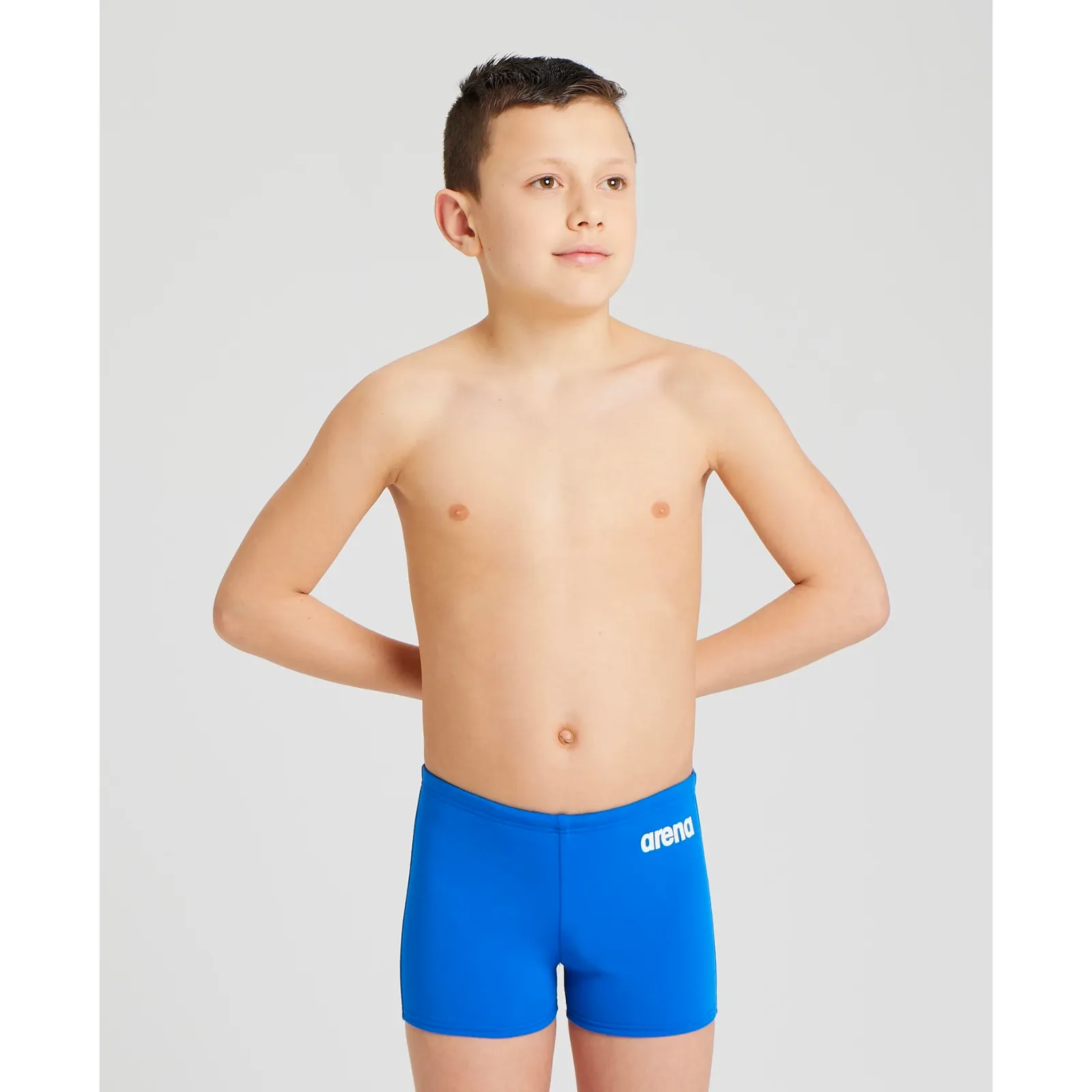 BOYS' TEAM SWIM SHORT SOLID - ROYAL