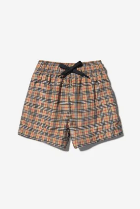 Burberry Boys Kameron Check Print Swim Shorts