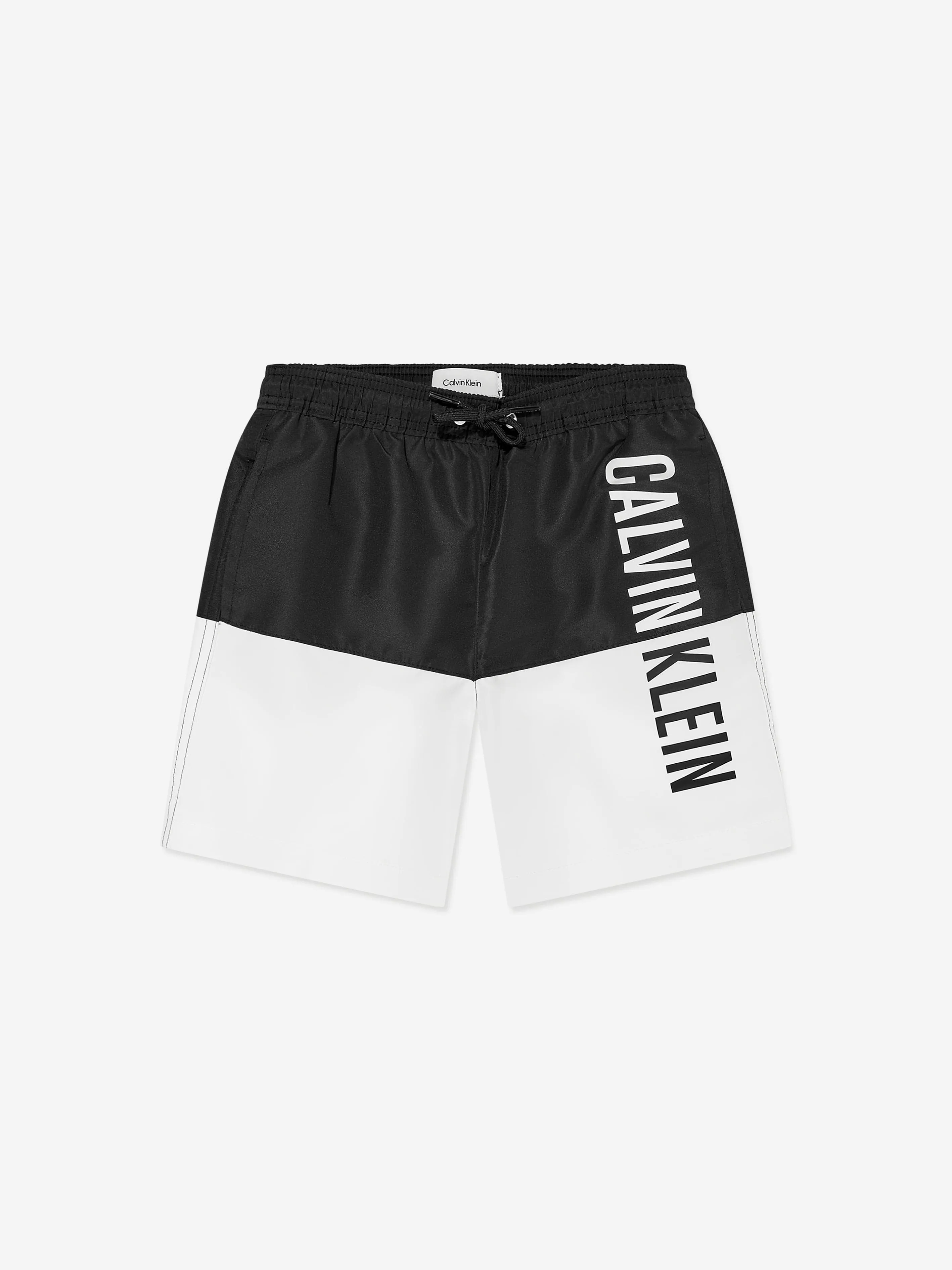 Calvin Klein Boys Colourblock Swim Shorts in Black