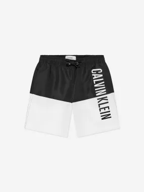 Calvin Klein Boys Colourblock Swim Shorts in Black