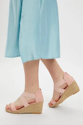 Camel Strap Detail Wedges