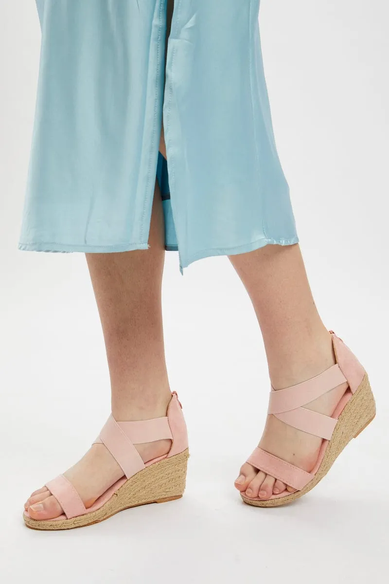 Camel Strap Detail Wedges