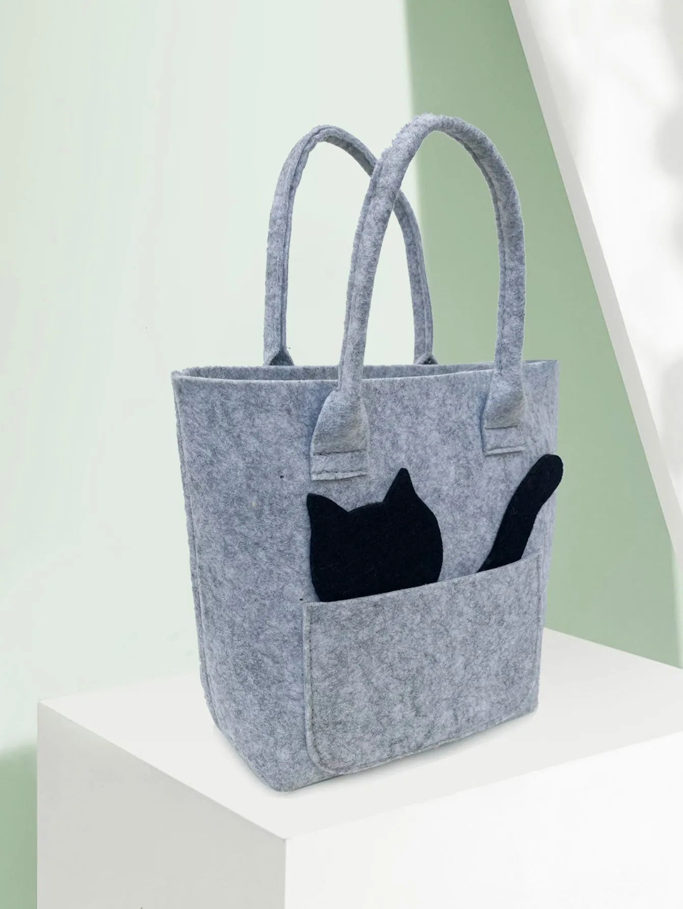 Cartoon Design Two Tone Tote Bag