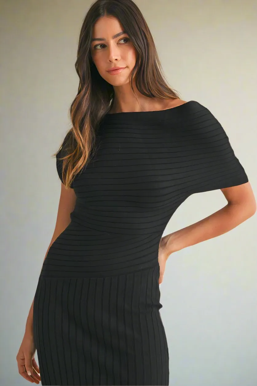 Cocoa Off Shoulder Dress