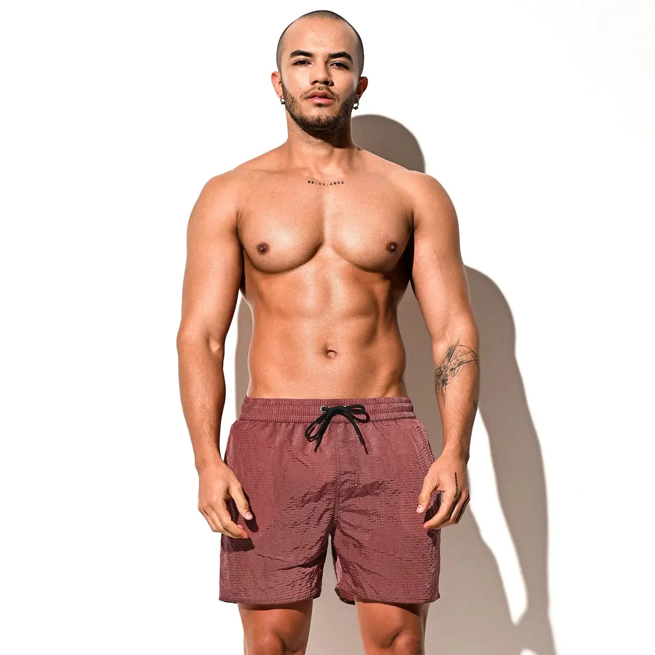 DESMIIT Men's Seaside Swim Trunks