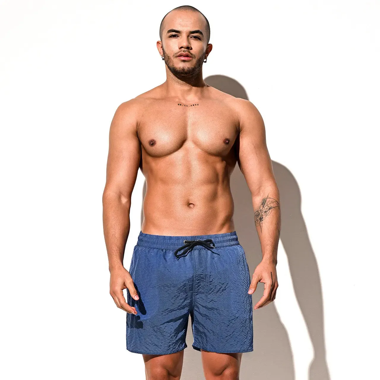 DESMIIT Men's Seaside Swim Trunks