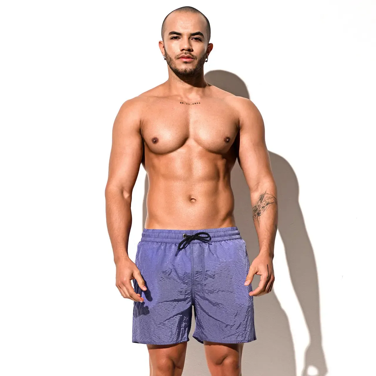 DESMIIT Men's Seaside Swim Trunks