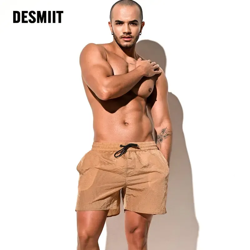 DESMIIT Men's Seaside Swim Trunks