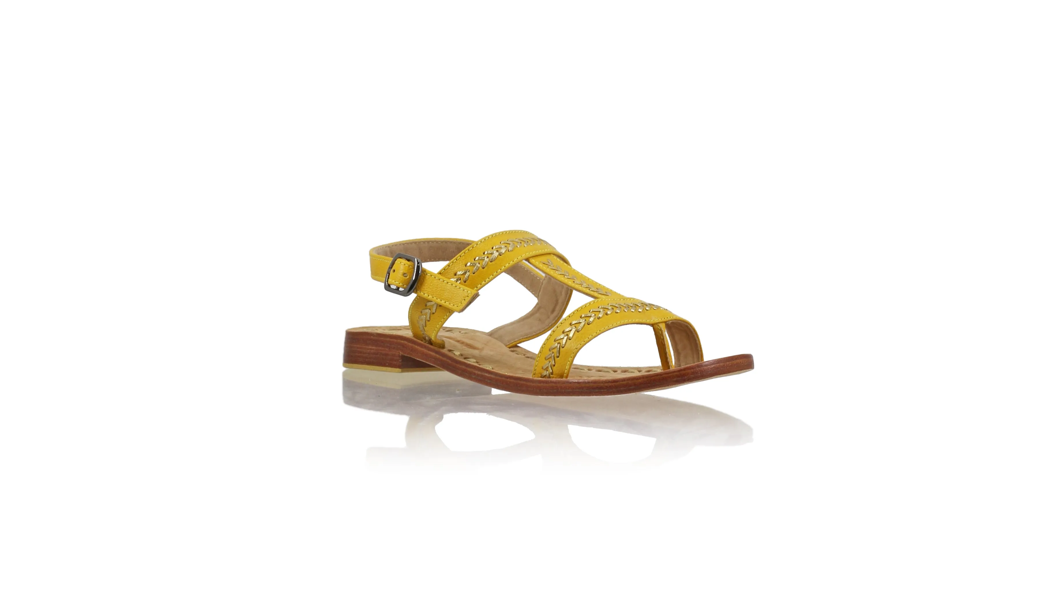 Diah 20mm Flat - Mustard & Gold