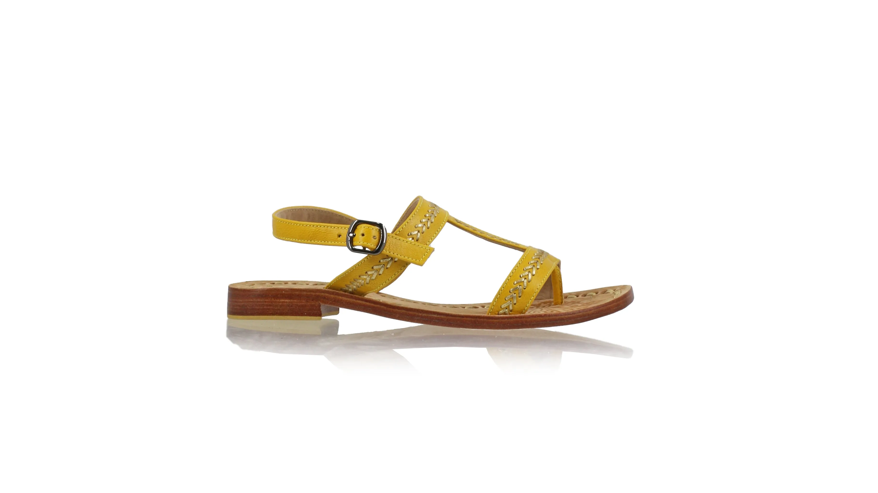 Diah 20mm Flat - Mustard & Gold