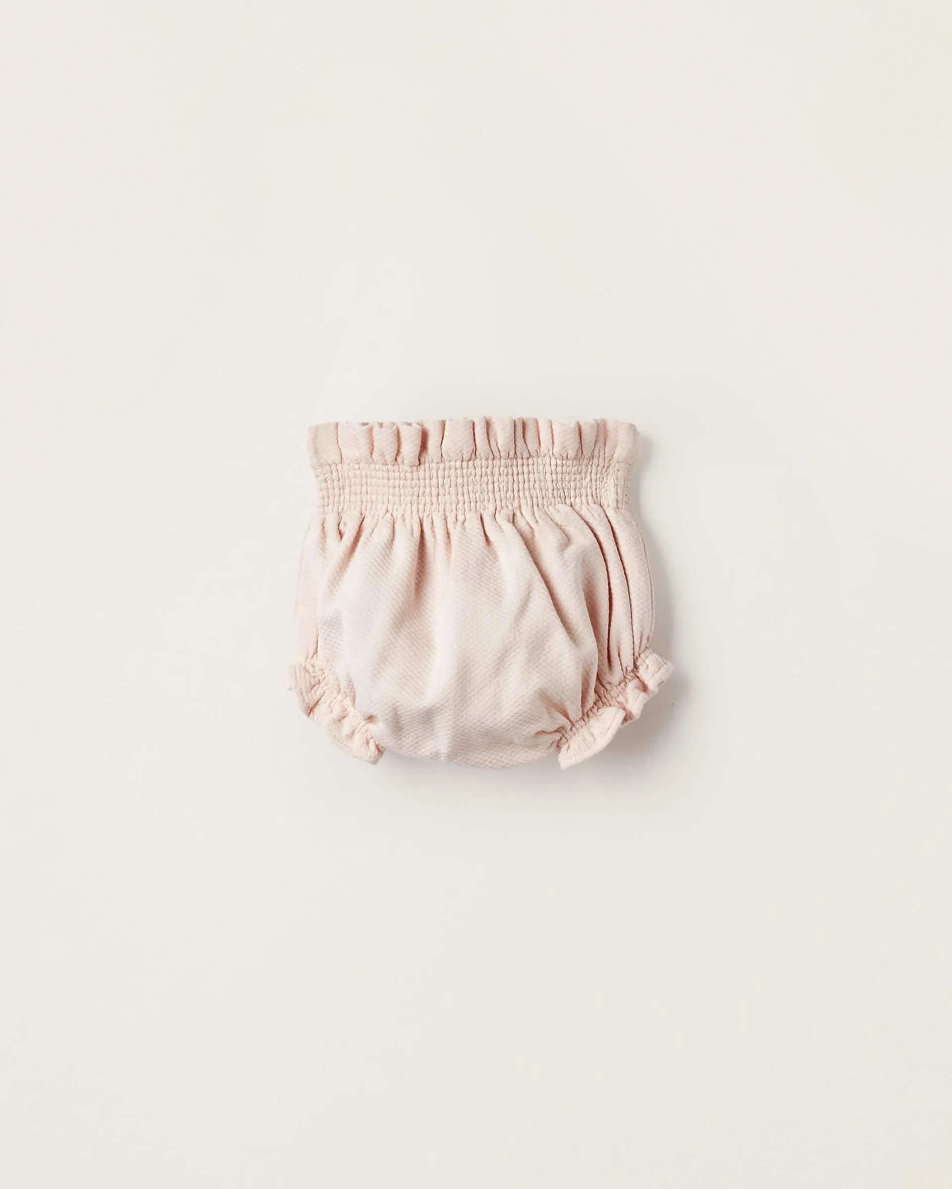 Diaper Cover in Piqué Cotton for Newborn Girls, Light Pink