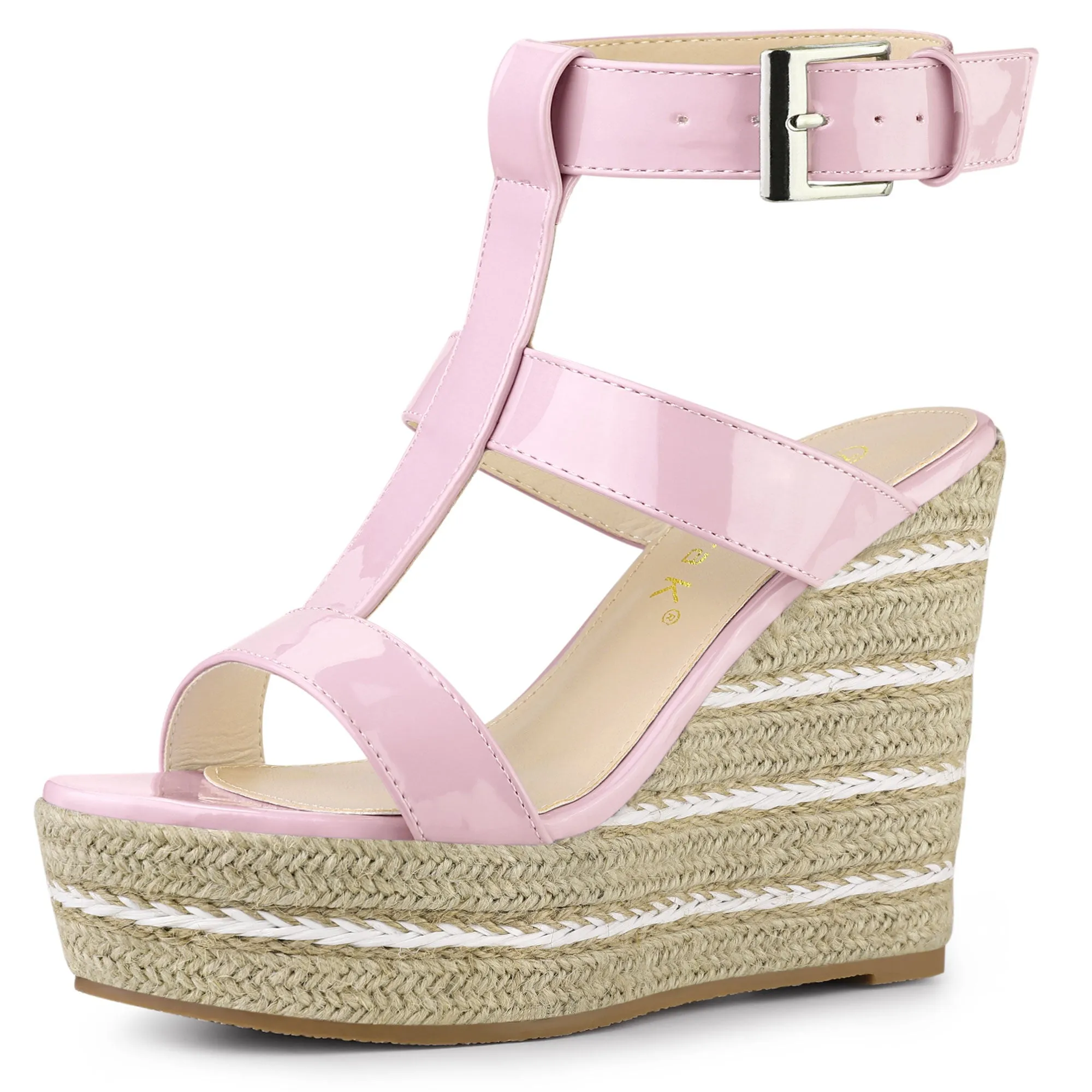 Espadrille Strappy Platform Wedges Sandals