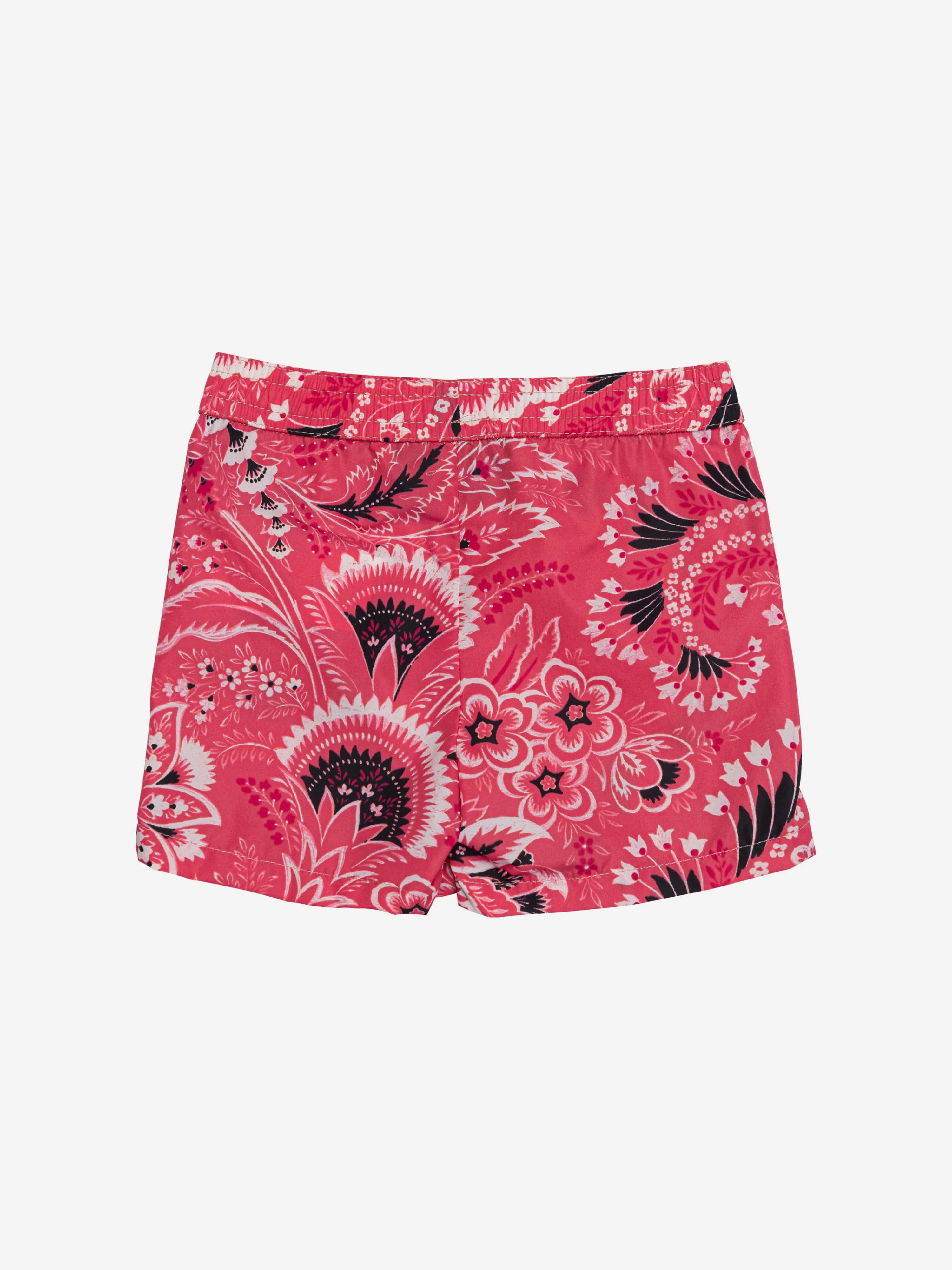 Etro Boys Floral Paisley Swim Shorts in Pink