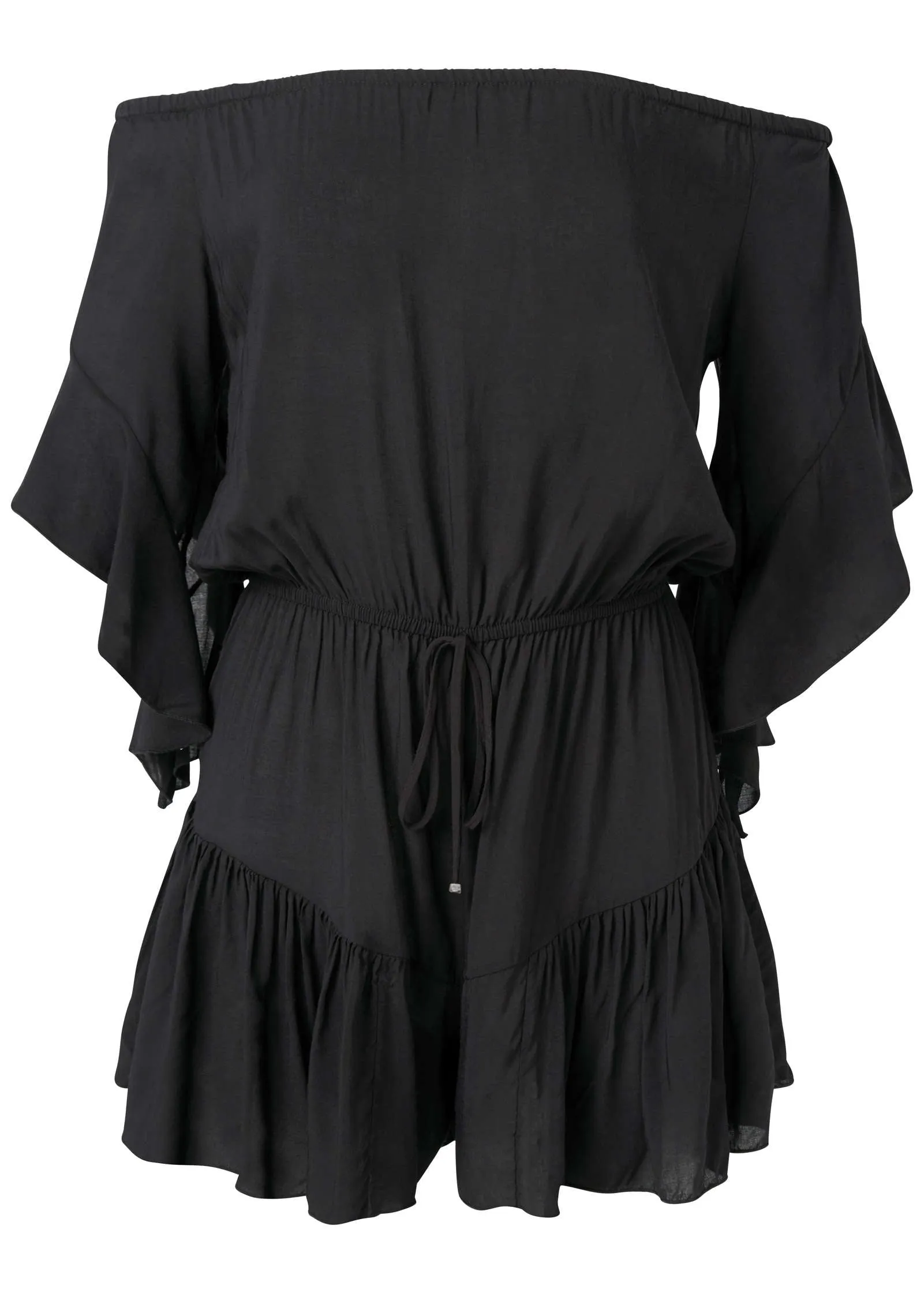 Flirty Romper Cover-Up - Black