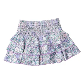 FLOWER POWER RUFFLE SKIRT