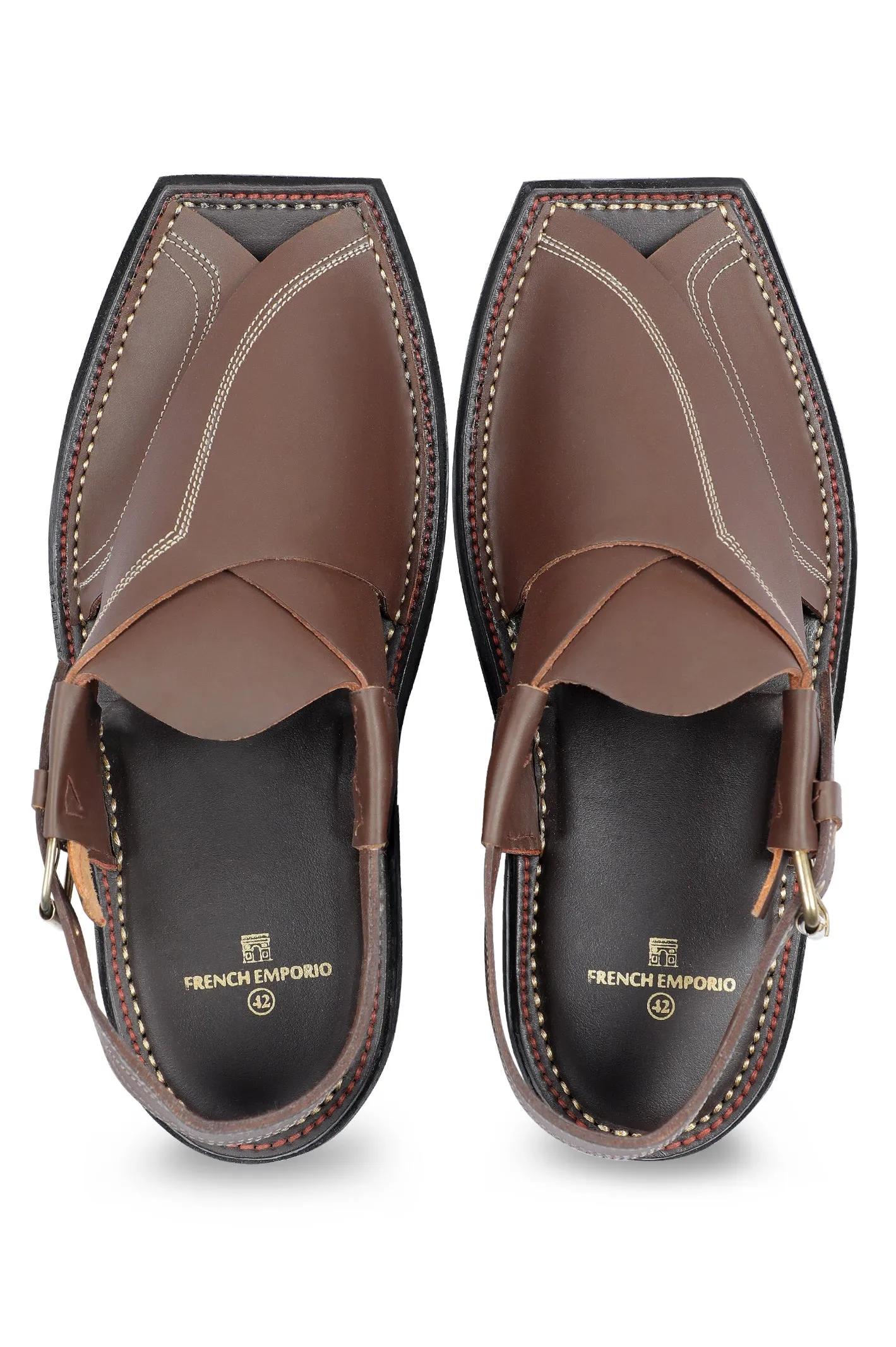 French Emporio Men Sandals SKU: PSLD-0029-COFFEE