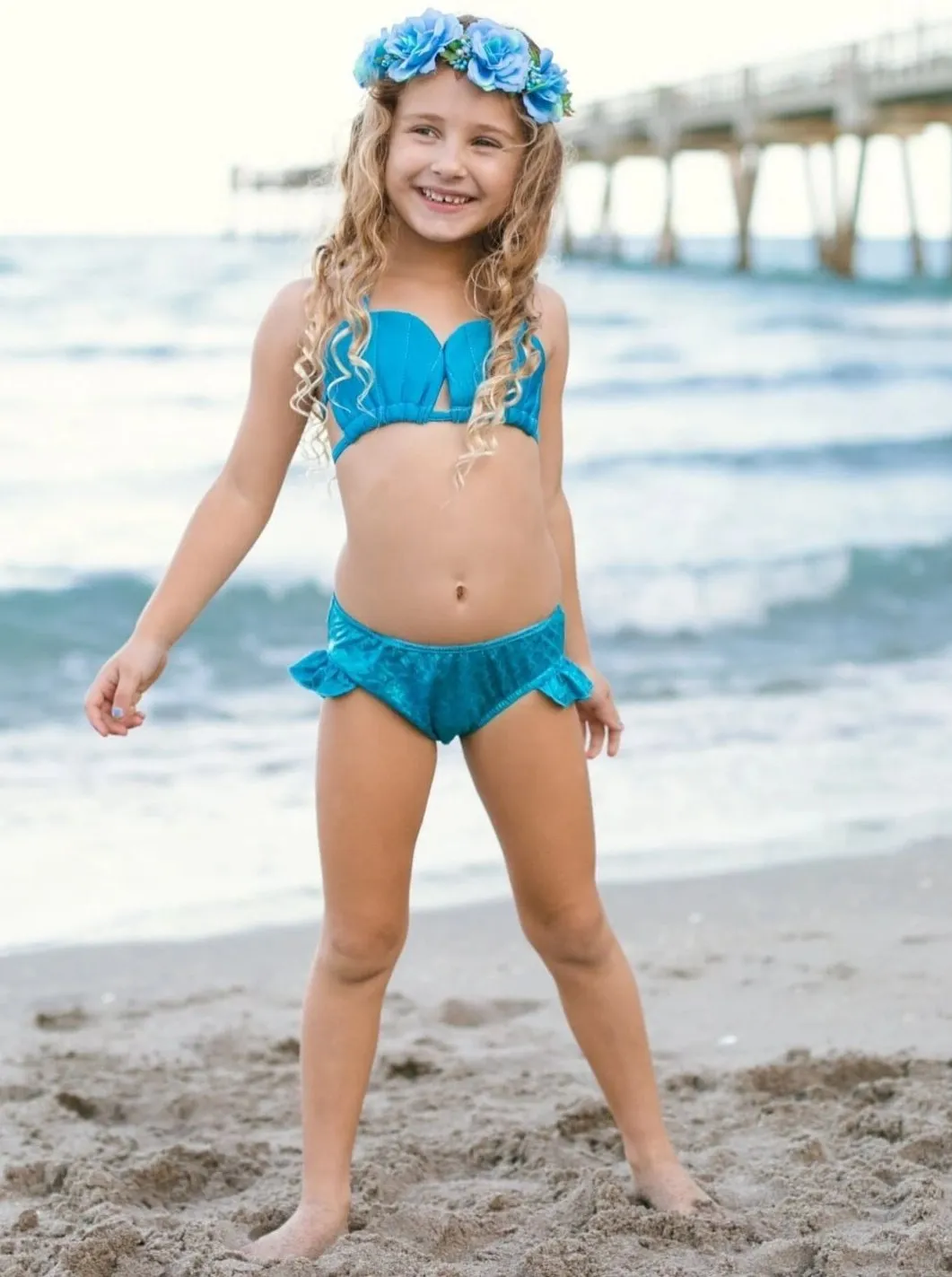 Girls Beach Hair, Don't Care Mermaid Set