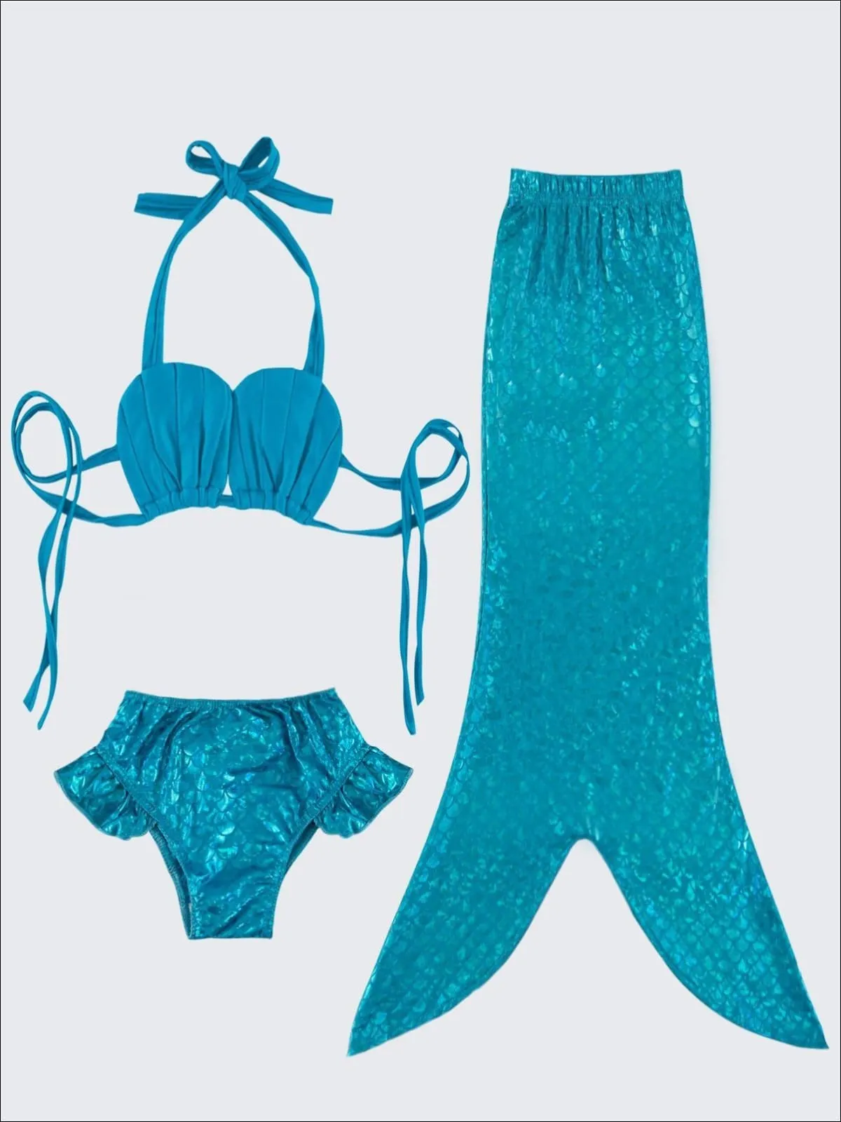 Girls Beach Hair, Don't Care Mermaid Set