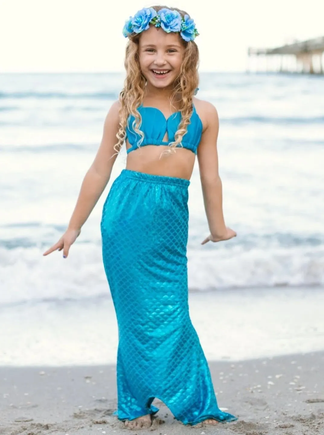 Girls Beach Hair, Don't Care Mermaid Set