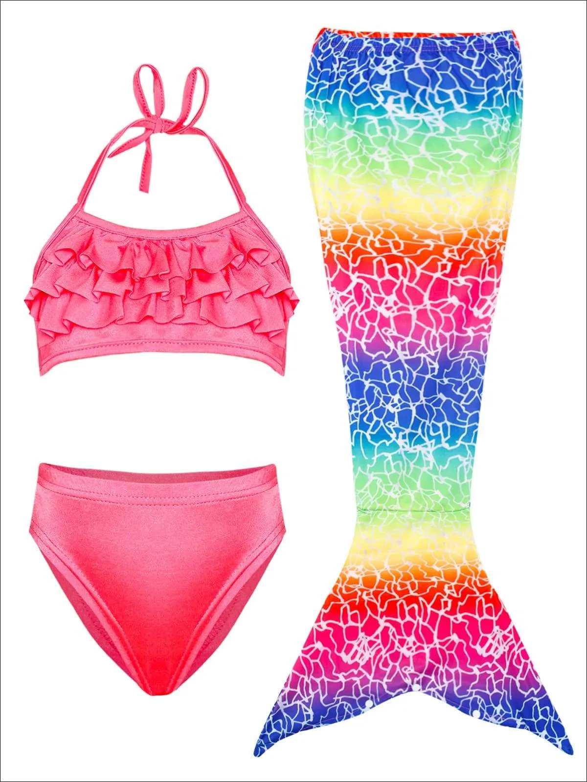 Girls Fins up Mermaid Swim Set