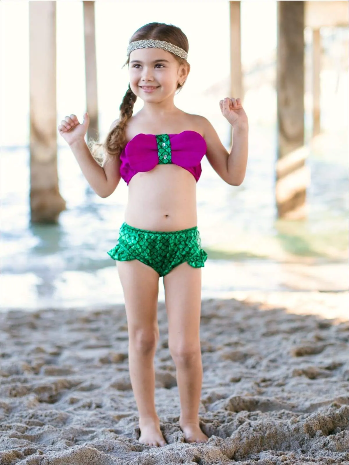 Girls Take Me To The Deep Mermaid Swim Set