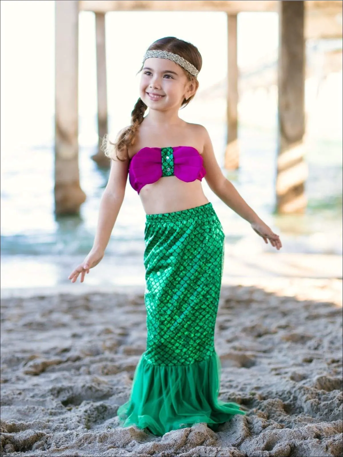 Girls Take Me To The Deep Mermaid Swim Set