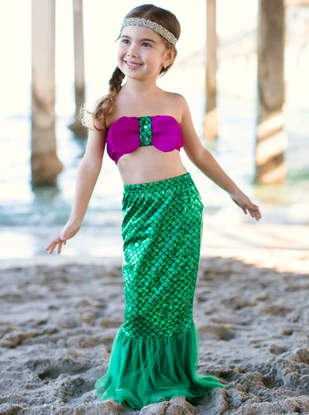 Girls Take Me To The Deep Mermaid Swim Set