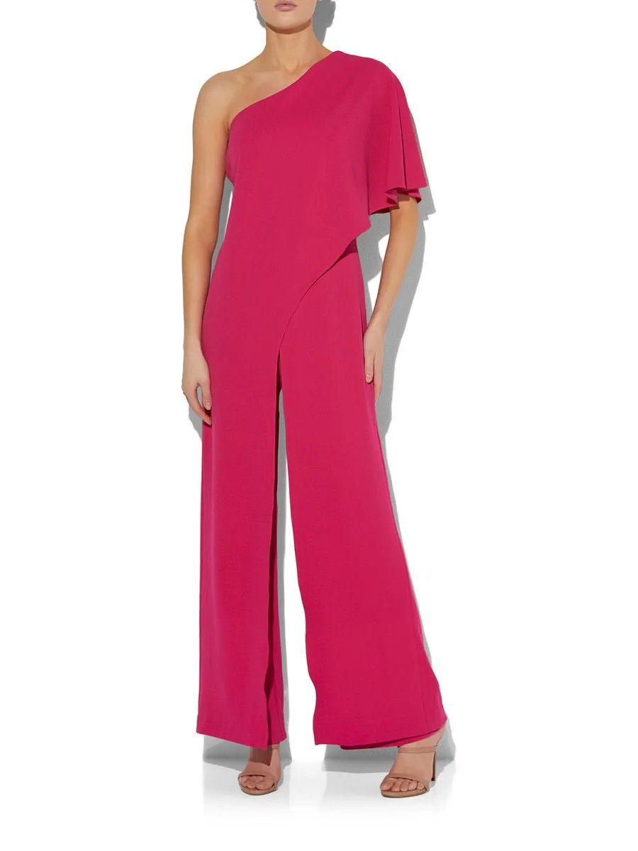 Harper Hot Pink One Shoulder Jumpsuit