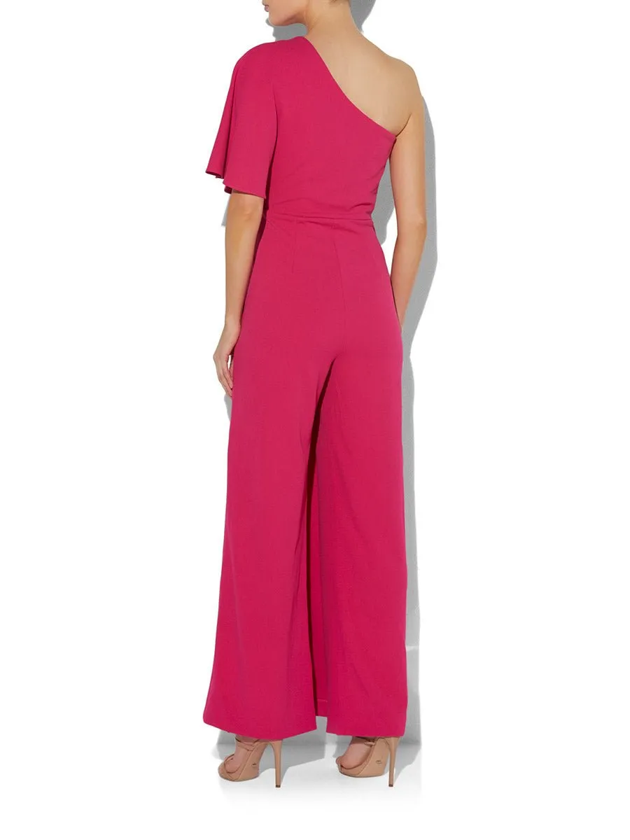 Harper Hot Pink One Shoulder Jumpsuit