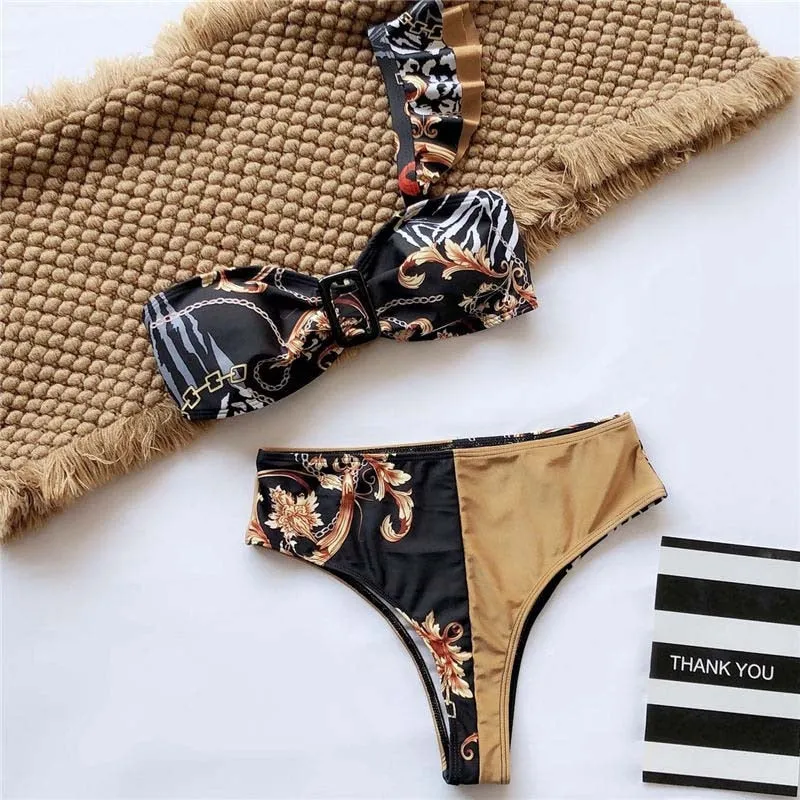 High Waist Bikini Swimsuits - Multiple styles