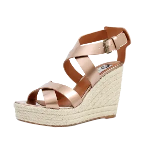 Holographic Espadrille Wedge