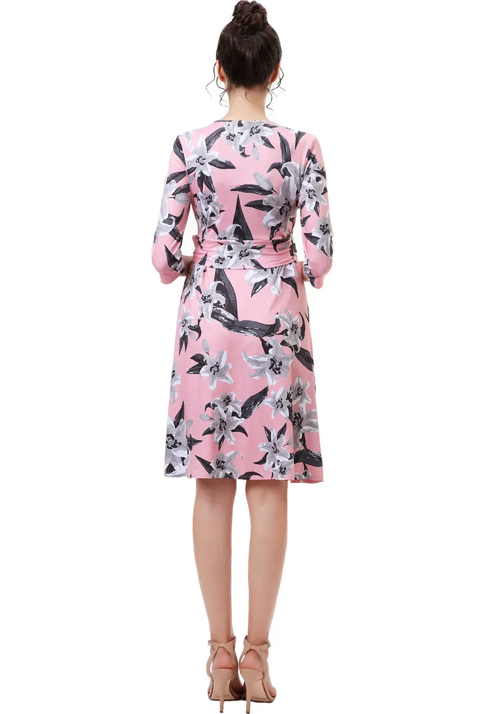 Kimi   Kai Maternity "Gracie"Nursing Faux Wrap Dress