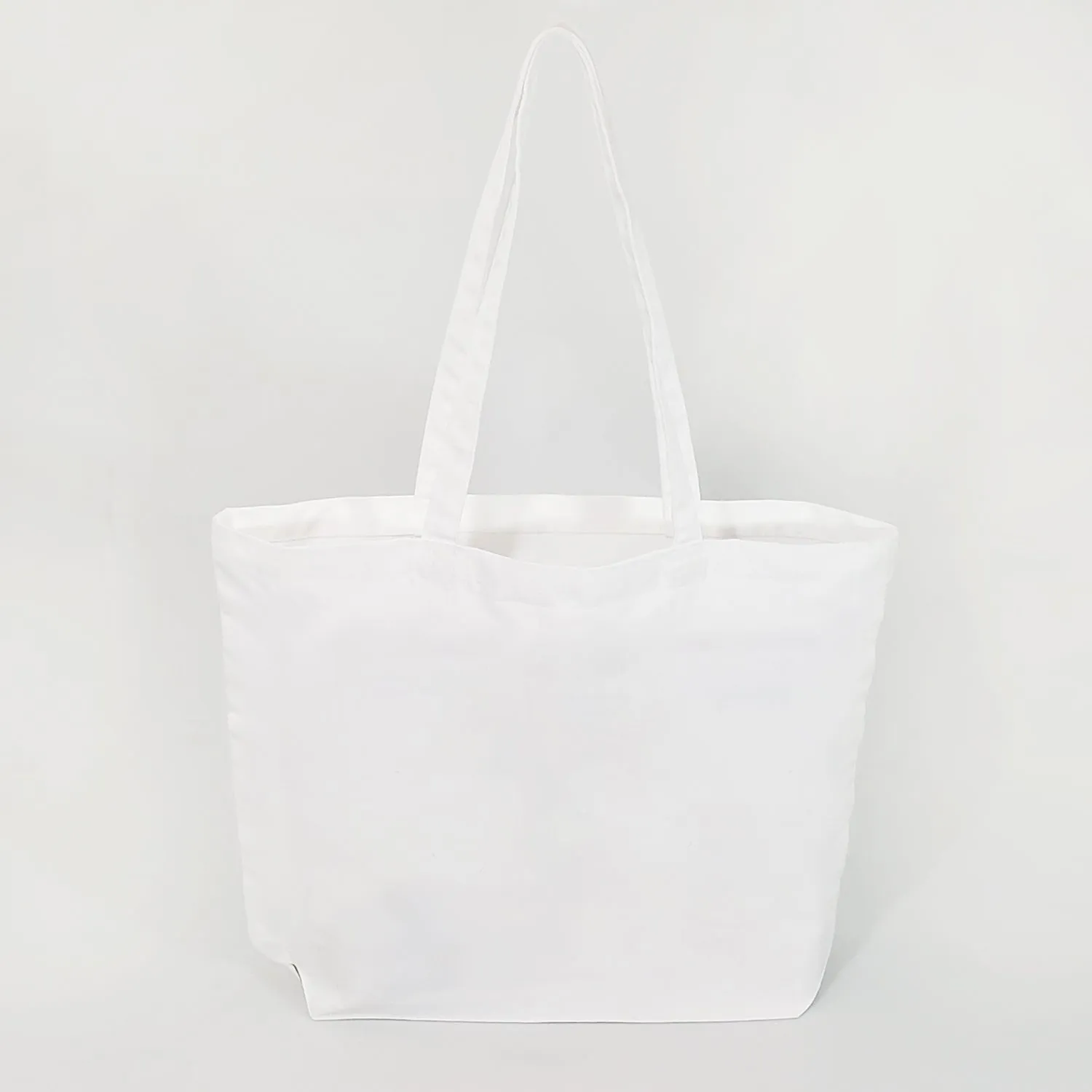 Large 100% Polyester Canvas Sublimation Tote Bags White - SB219