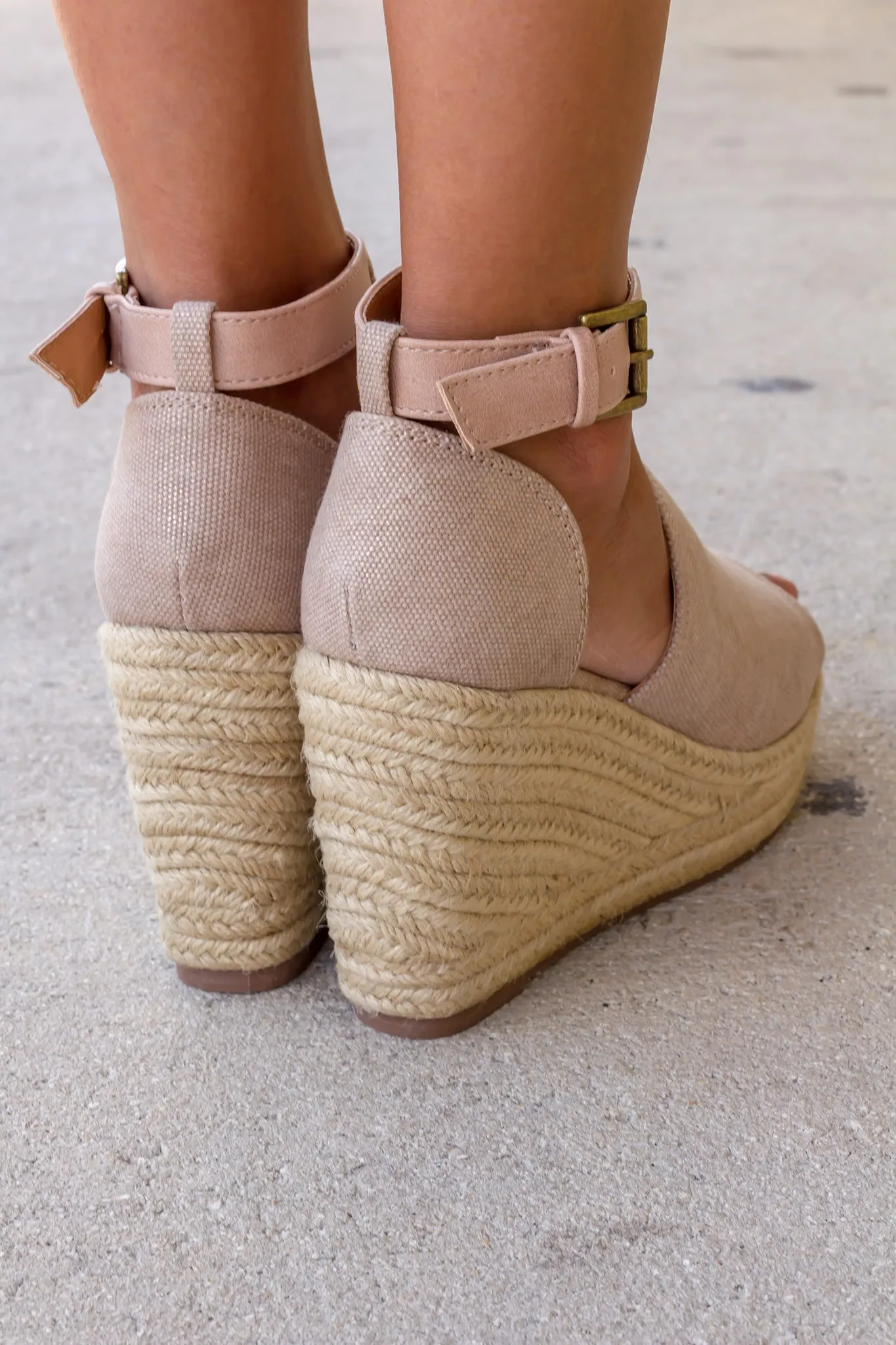 Leif Rose Gold Wedges