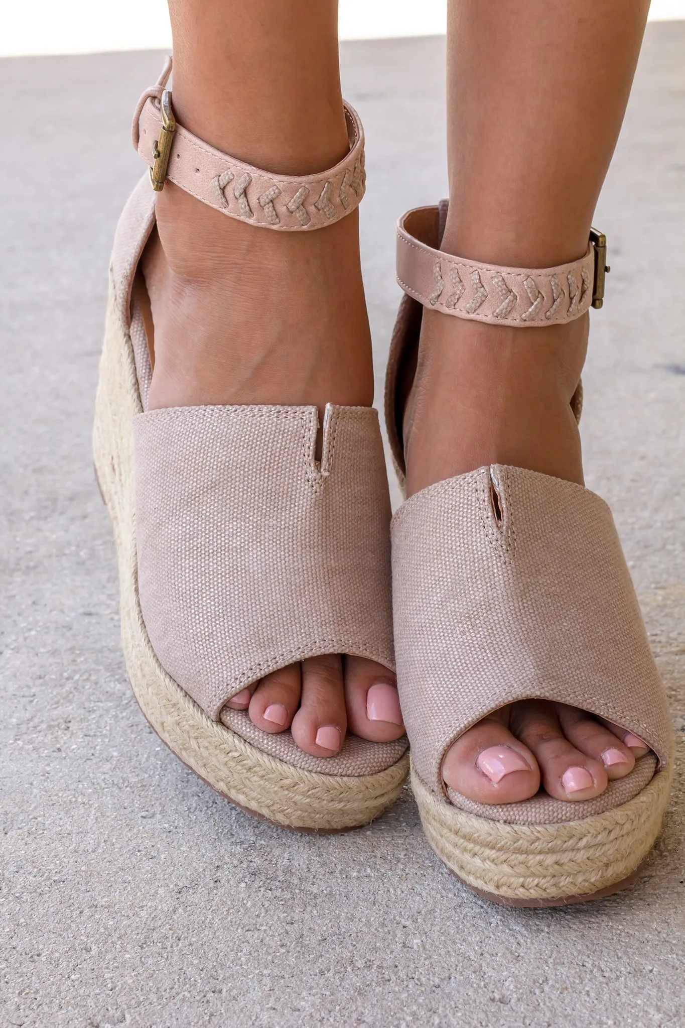 Leif Rose Gold Wedges