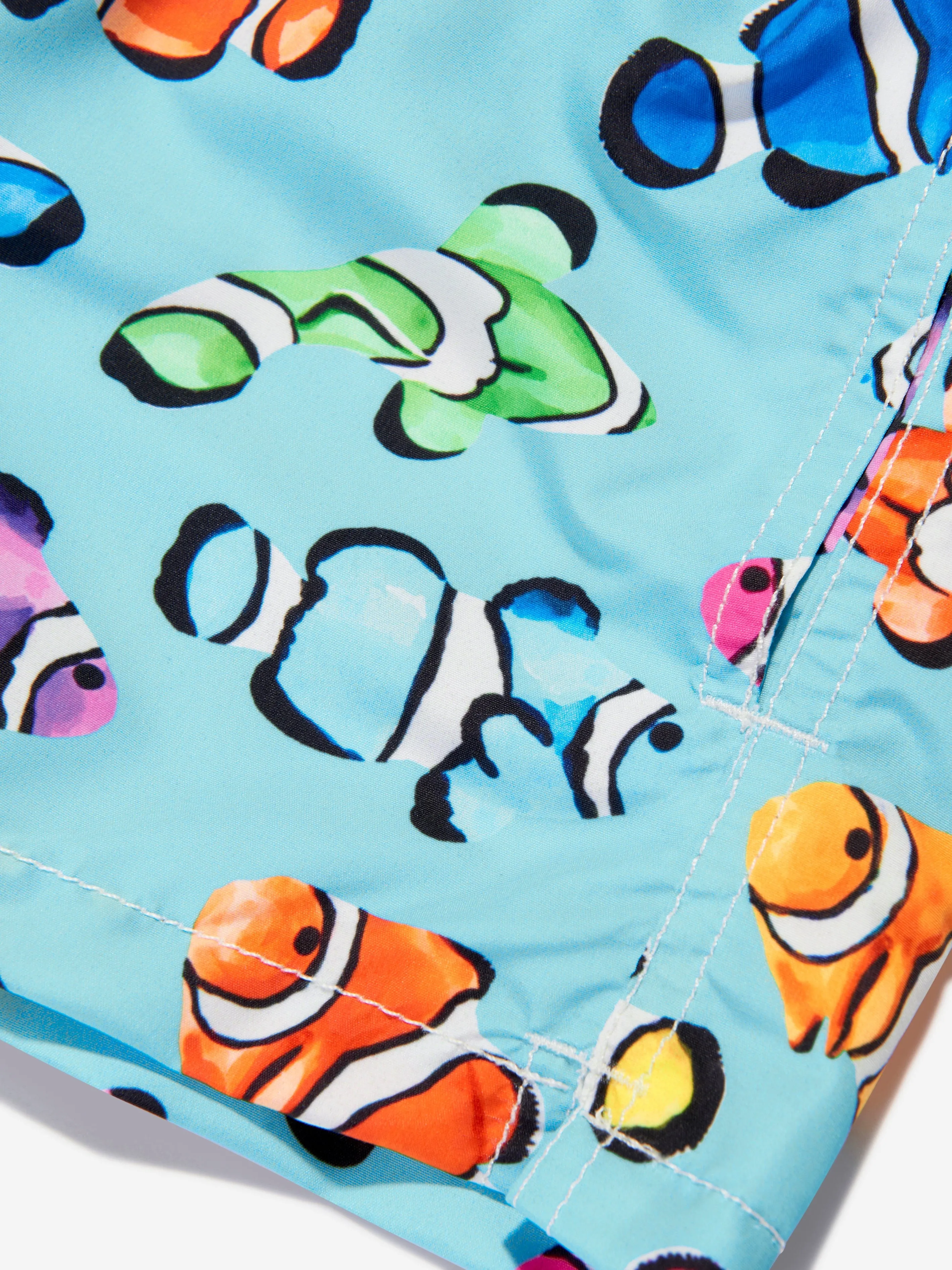 MC2 Saint Barth Boys Neon Clownfish Swim Shorts in Multicolour