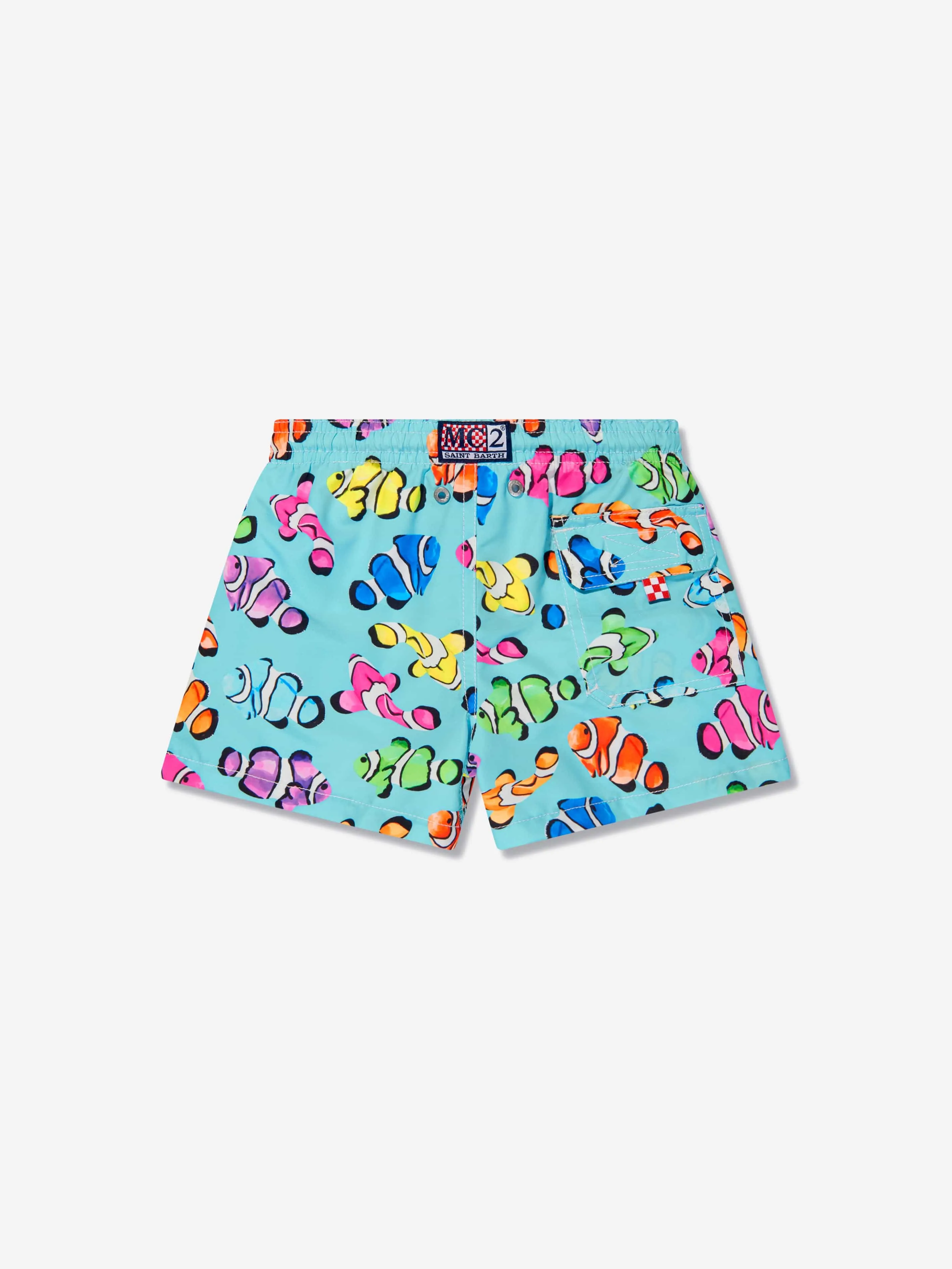 MC2 Saint Barth Boys Neon Clownfish Swim Shorts in Multicolour