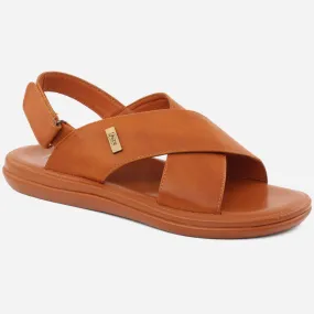 Men "Marcel" double cross strap Sandal with fastening Velcro