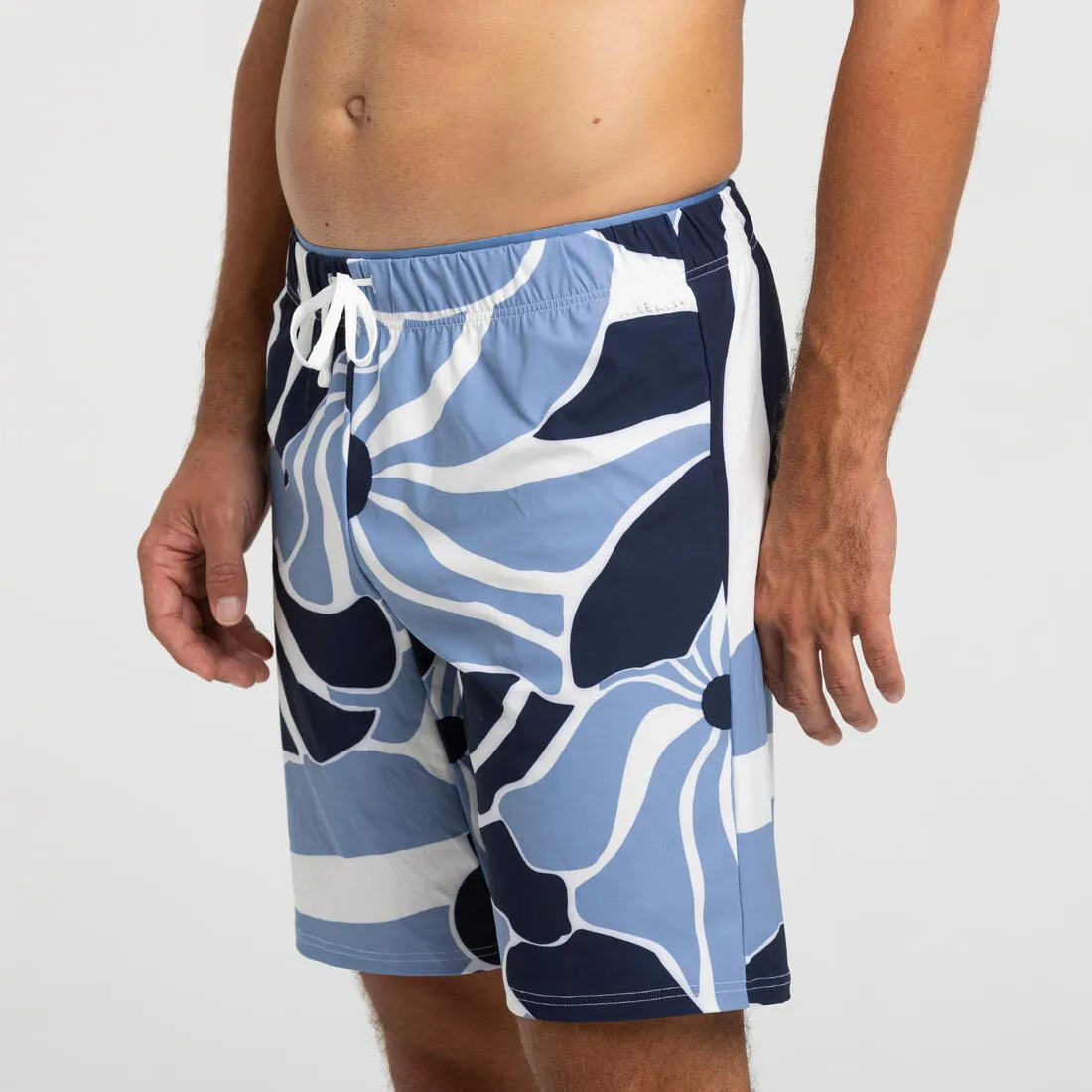 MEN’S LONG SWIM SHORTS 100 FLO