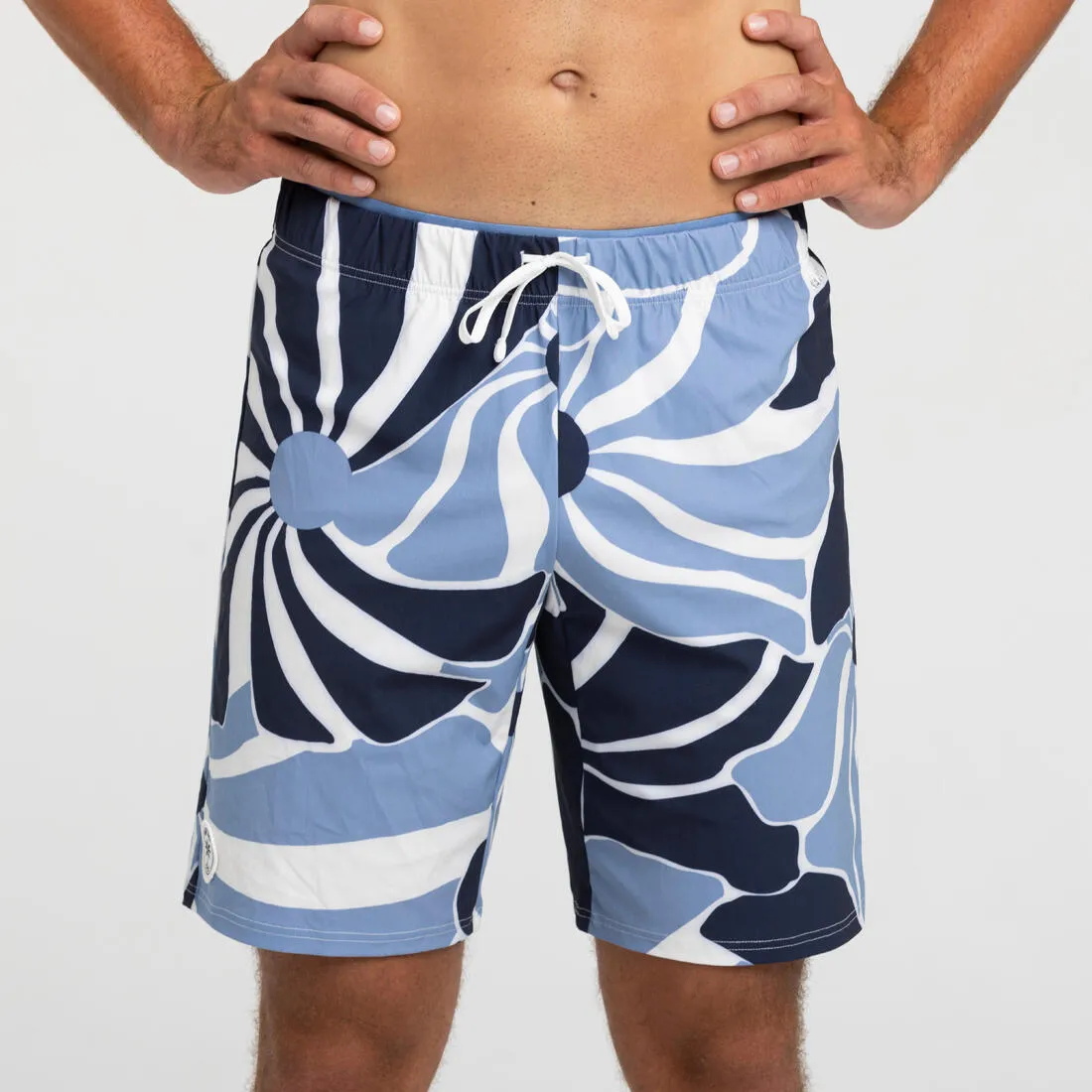 MEN’S LONG SWIM SHORTS 100 FLO