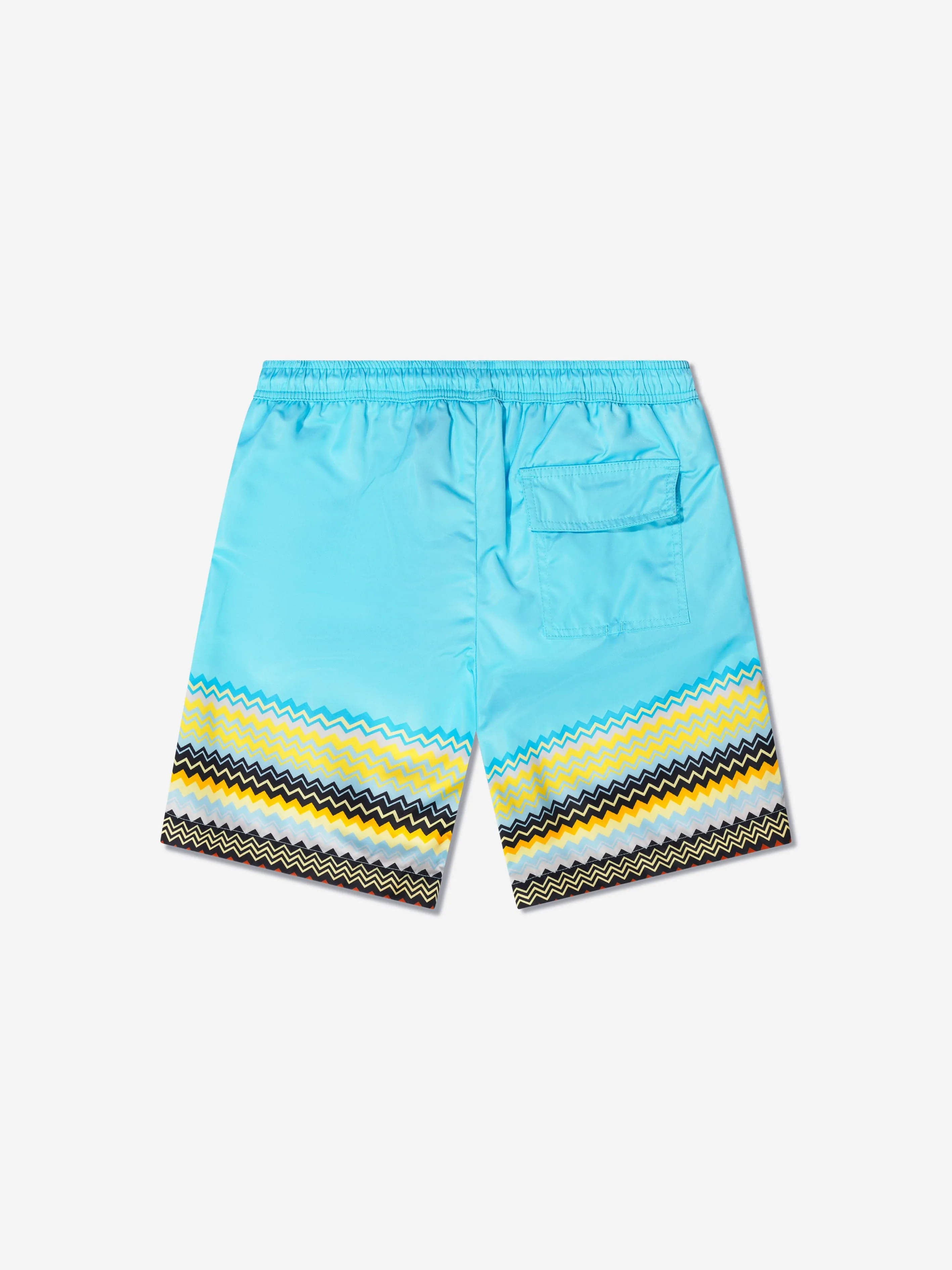 Missoni Boys Zig Zag Swim Shorts in Blue