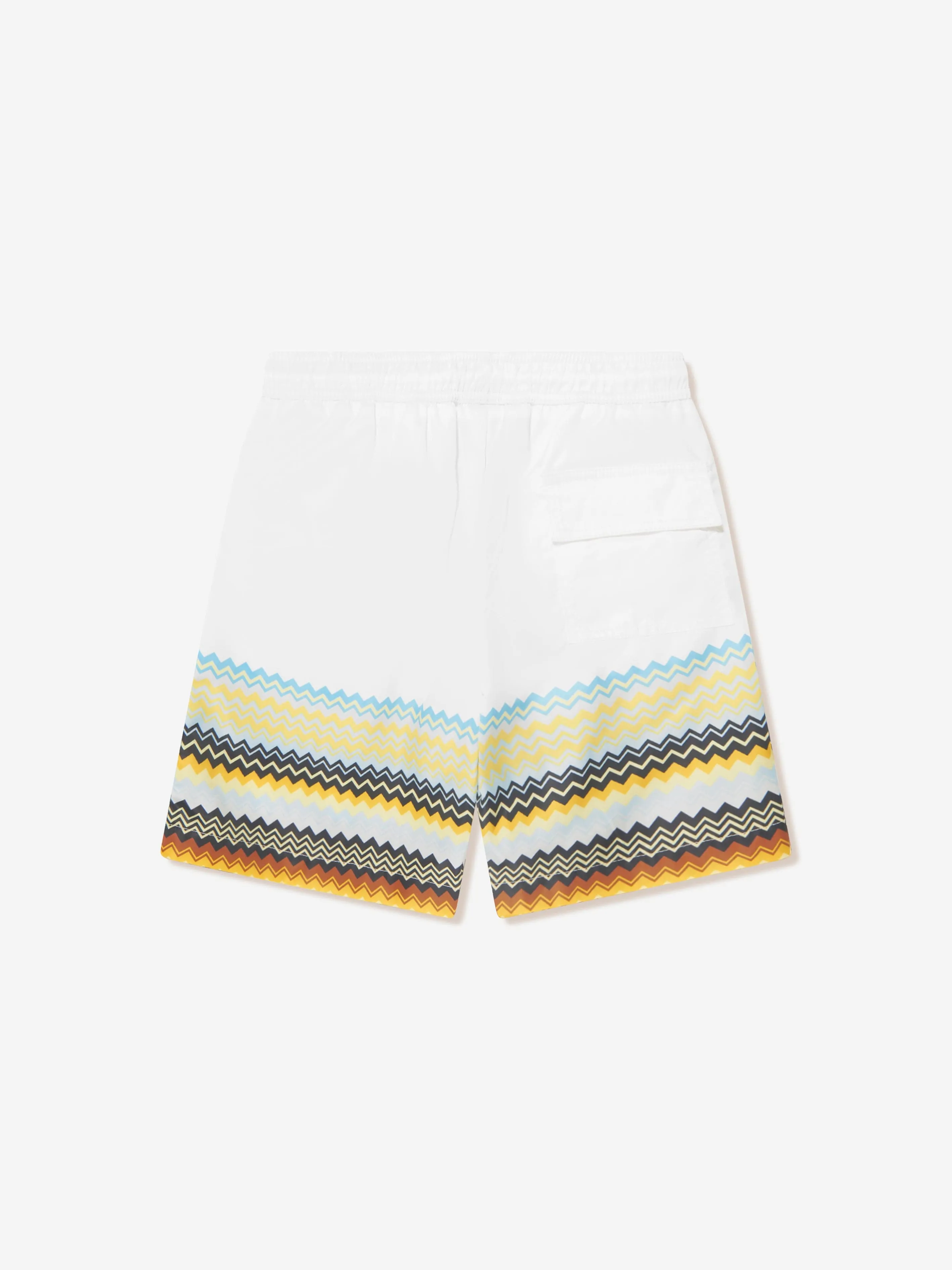 Missoni Boys Zig Zag Swim Shorts in White